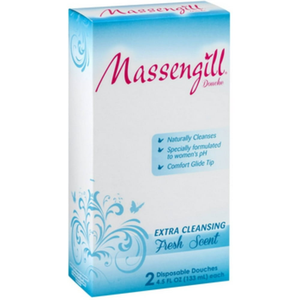 Massengill Extra Cleansing Disposable Douches Fresh Scent 2 PK, 4.5