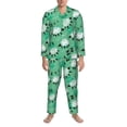 thumbnail image 3 of Kdxio Sheep Zzz Men’s Pajama Set Pajamas For Men 2 Piece PJ Set with Men Pajama Pants and Long Sleeve T-Shirt Lounge Set-XX-Large, 3 of 7