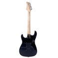 thumbnail image 3 of Tcbosik 39 inch Electric Guitar, Lightning Style Guitar with Strap, Bag, Plectrum, Power Wire, Tremolo Arm and Tools, Black & Dark Blue, 3 of 7