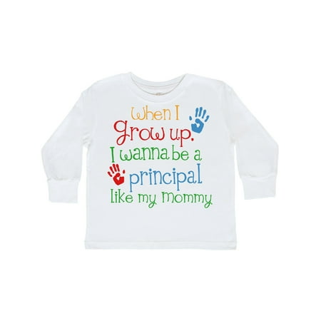 

Inktastic Principal like Mommy Gift Toddler Boy or Toddler Girl Long Sleeve T-Shirt