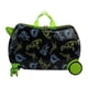 thumbnail image 3 of Maleta de viaje para niños con ruedas,Equipaje con ruedas rígido para niños,Regalo del Día de los niños y niñas Dinosaurio negro, 3 of 9