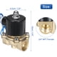 thumbnail image 2 of Válvula solenoide eléctrica de latón, válvula de aire NPT de 3/4" 12V CC normalmente cerrada para agua, gas, combustible, diésel, aceite, 2 of 5