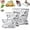S*10+M*10+L*10, variant on Reusable Aluminum Foil Sealable Storage Bags, 3 Sizes Airtight Stand Up Foil Bags for Grilling and Freezing with Zip Lock & Label for Vegetable Fruit Meat