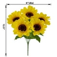 thumbnail image 4 of (4 pack) Mainstays 12.5 in Indoor Artificial Sunflower Pick, Yellow Color., 4 of 9