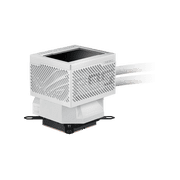 ASUS ROG Ryujin III 240 ARGB WHT all-in-one liquid CPU cooler with 240mm radiator. Asetek 8th gen pump, 2x magnetic 120mm ARGB fans (Daisy Chain design), 3.5” LCD display
