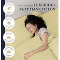 thumbnail image 3 of Luxury 2 Piece Pillowcase 100% Egyptian Cotton 800 Thread Count King Size Pillowcase (20" X 40") inches - Ivory Stripe, 3 of 6