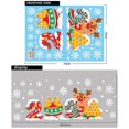 thumbnail image 1 of Pegatina de decoración de Feliz Navidad para ventana, Bola de oro, copo de nieve, calcomanías de pared, suministro para fiesta y Festival, 2024, 1 of 4
