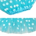 thumbnail image 4 of JGGSPWM Womens Tulle Polka Dot Mini Skirt Layered Design Elastic Waist Fashion Pleated Gauze Short Dancing Skirt Gauze Dress Sky Blue Free Size, 4 of 4