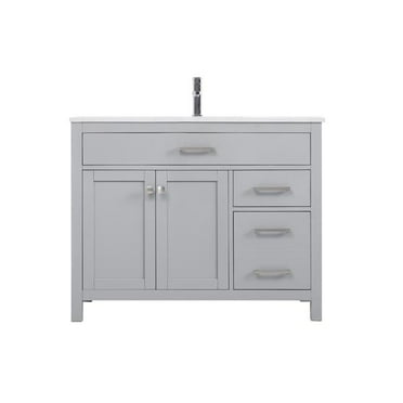 42 in. Single Bathroom Vanity, Gray