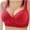 Red, variant on Tbopshirt Bras for Women,Woman's Printing Gathered Together Daily Bra Underwear No Rims