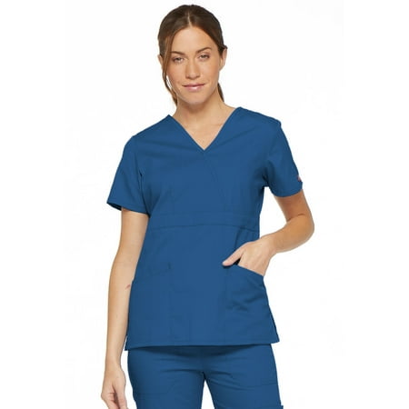 

Dickies EDS Signature Scrubs Top for Women Mock Wrap 86806