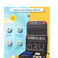 thumbnail image 2 of Set 96 Lápices De Color Al Óleo Y Dibujo Iforu Con Estuche Y Accesorios Xtellar multicolor, 2 of 4