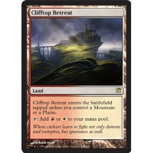 Mtg Mercadian Masques Single - - Clifftop Retreat - Innistrad, A single individual card from the Magic: the Gathering (MTG) trading and collectible card game (TCG/CCG). Ship from US