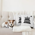 thumbnail image 4 of Ambesonne Saying Throw Pillow Cover 2 Pack, Grungy Typography Coffee, 16", Black and White, 4 of 5