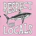 thumbnail image 6 of Wild Bobby Respect The Locals Save Our Oceans Shark Animal Lover Unisex Crewneck Graphic Sweatshirt, Light Pink, Large, 6 of 6