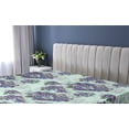 thumbnail image 5 of Ambesonne Vintage Fitted Sheet, Detailed Colorful Flowers, Twin XL Size, Pale Purple and Sage Green, 5 of 5