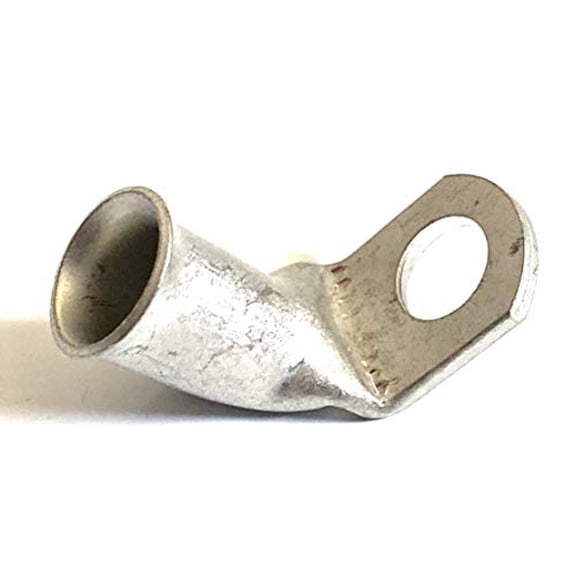 AC/DC WIRE AND SUPPLY 8 Ga. 1/4 Stud Corrosion-Resistant Copper Lugs - 90 Degree - (Pack of 10)
