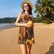 thumbnail image 3 of Fotbe Cloud Sky Sunflower Cow Vestido de Verano sin Mangas para Mujer – Vestido Midi Línea A, Estilo Camiseta Floral, Vestido Playero Casual y Fluido, 3 of 7
