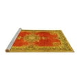thumbnail image 2 of Ahgly Company Machine Washable Indoor Rectangle Persian Yellow Traditional Area Rugs, 7' x 9', 2 of 4