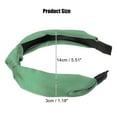 thumbnail image 2 of Unique Bargains Silk Knotted Headband Hairband for Women Green 1.2 Inch Wide 1 Pcs, 2 of 7