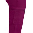 thumbnail image 4 of Healing Hands Purple Label Women's Tamara Pant 's Three Pocket Scrub Pant - XX-Large,Wine, 4 of 6
