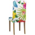 thumbnail image 4 of Funda Protectora para silla ABPHQTO Hojas de Palma Tropical Flores y Mariposas Juego de 6, 4 of 4