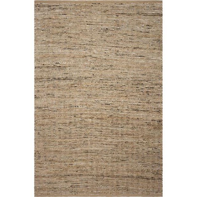 HomeRoots 353949 3 ft. 3 in. x 5 ft. 3 in. Jute Black Area Rug
