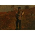 thumbnail image 3 of Winslow Homer 14x11 Black Modern Framed Museum Art Print Titled - Man with a Knapsack (1873), 3 of 5
