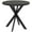 Black, variant on HOMCOM 29.5" Round Kitchen Table, Dining Table for Small Spaces, Steel Leg