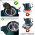 thumbnail image 3 of Porcelain Teapot with SLS Lid and Removable Infuser, 550 ml/18.6 oz Ceramic Stump Teapot for Flowering & Loose Leaf Tea, 3 of 4