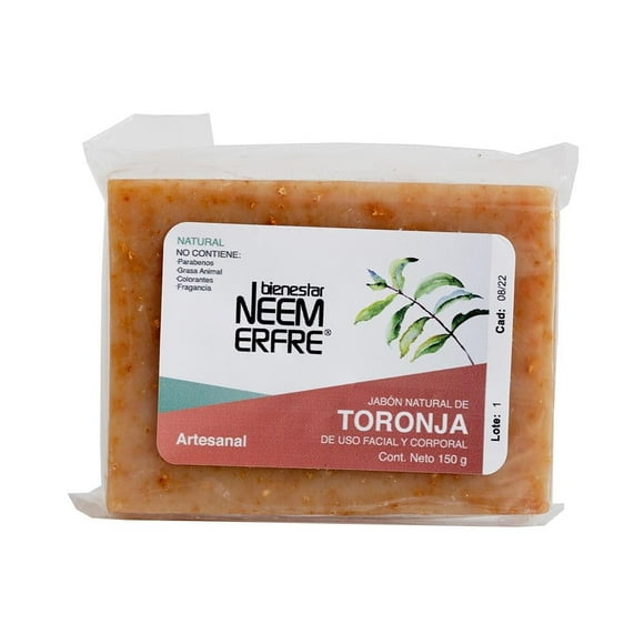 Jabón de toronja natural y artesanal Bienestar NEEM ERFRE 150 g