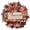 F001- Clear (Independence Day Wreath), variant on Front Door decorations, Patriotic decor, 24 in, Front Door Wreath, 4Th of July decor, Outdoor Holiday decorations, Rustic Home decor, Polka Dot Ribbon, 1 Pc