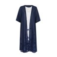thumbnail image 4 of Woman  Spring,Summer Printing Casual Floral Print Round Neck Sleeveles Dress Solid Chiffon Two-Piece Set 2 Piece Set Beach Sundress, 4 of 5