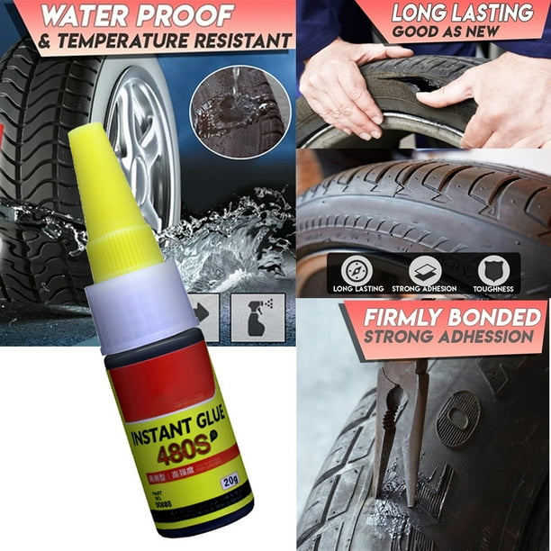 Caoutchouc Réparation de pneu Colle Réparation Fissures de pneu Léger  Facile Opération Portable Adhésif Solide Pour Haute Qualité