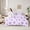 Purple 08, variant on Feelyou Cartoon Cute Bow Twin Bedding Sets 7-Piece for Kid, Purple Princess Ribbon Bedding Comforter Set, Stripes Geometric Reversible Sheet Sets, Ultra Soft Home Decor