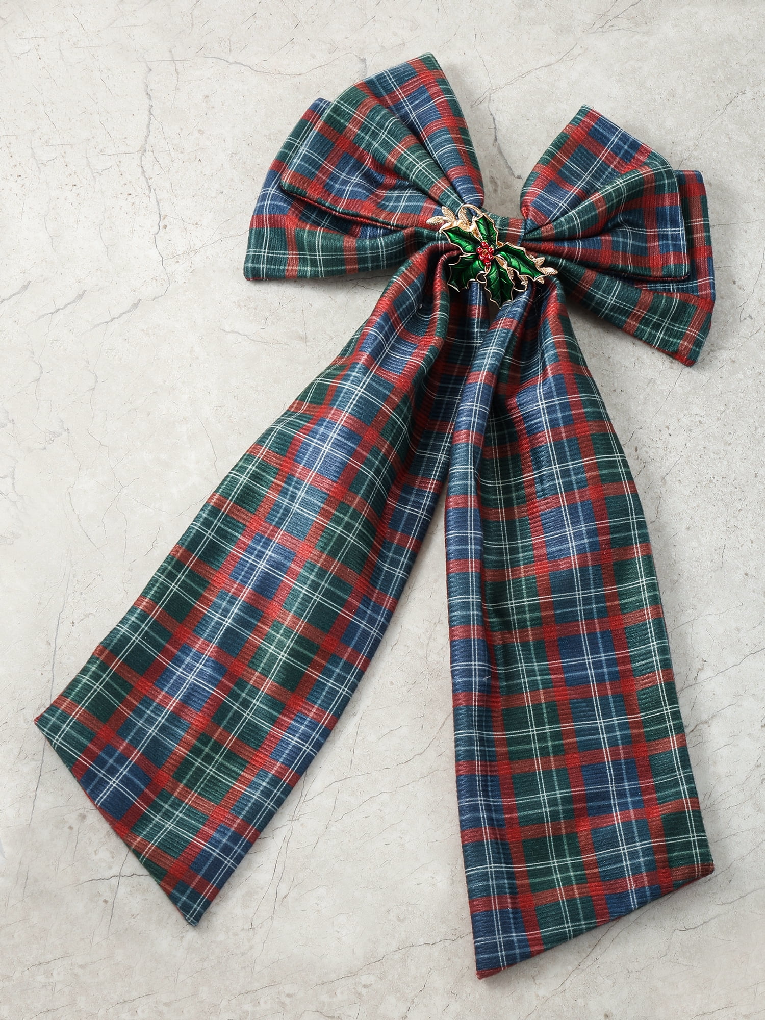 Holiday Time Plaid Hair Bow, 1 Piece