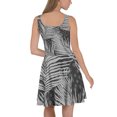 thumbnail image 2 of Palm Leaf Print Skater Dress for Casual or Summer Wear (3XL), 2 of 4