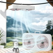 Gumesh Reversible Twin Window Fan – 3-Speed Dual Blade Fan with Exhaust, Cooling & Circulate Modes