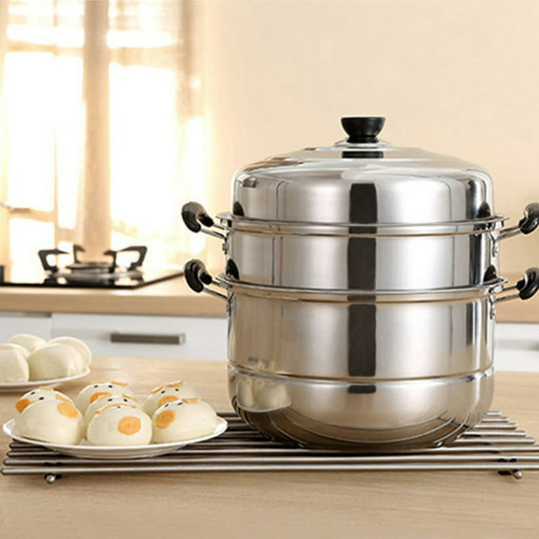 316 stainless steel steam pot 40cm steamer pot Home appliance 4 layers steamer  cooker Soup pots for cooking Hotpot cookware set - AliExpress