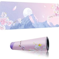 Pink Extended Mouse Pad Large XXL Mouse Mat 31.5" x 11.8" Desk Pad Laptop Computer Mousepad with Non-Slip Rubber Stitched Edges for Office, Work, Game