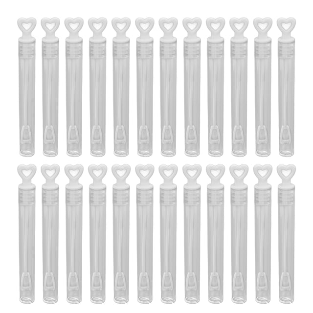 Varita De Burbujas Para Niños, 24 Uds., Color Puro, Amor, Hecho En Casa, Mini Tubo De Burbuja Vacío, Palo, Juguete, Regalo De Fiesta