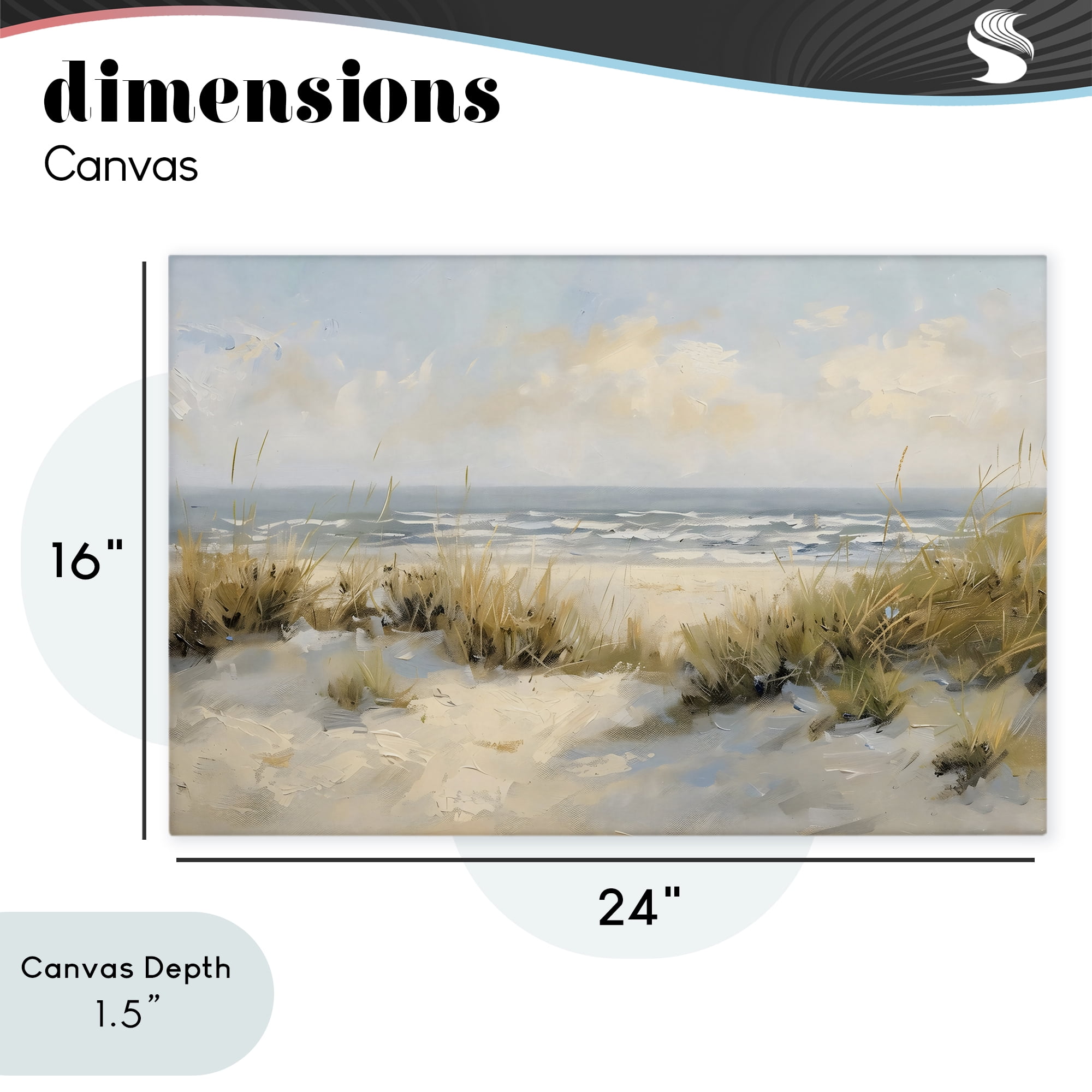 Stupell Industries Coastal Birds Over Dunes Canvas Wall Art, design by Creative Studio