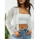 thumbnail image 4 of Txlixc - Blusa floral de encaje frontal abierto de manga larga para mujer primavera verano Txlixc  Moda, 4 of 9