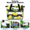 thumbnail image 2 of Tote Bag for Women - Lemon Shoulder Bag - Large Utility Work Duffle Bag with Zipper Handbag for Travel, Work, Sprots, 2 of 5