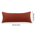 thumbnail image 5 of PiccoCasa Body Pillowcase Brushed Microfiber Body Pillow Cover, Rust Standard, 5 of 7
