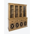 thumbnail image 4 of Jofran Telluride Rustic Distressed Pine Sideboard Buffet Hutch with LED Lights, 4 of 7