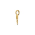 thumbnail image 4 of 14K Gold Polished Textured Mini Whale Tail Charm, 4 of 4