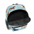 thumbnail image 5 of ALAZA Running Horse Blue School Backpack Small Bookbag Mini Bags, 5 of 6