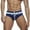 Dark Blue, variant on Speedo Swimsuit Men Male Summer Cool Sports Color Block Zipper Fit Beach Shorts Triangle Fashion Sexy Swimming Trunks(Blue,L)