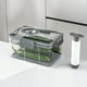 thumbnail image 1 of Recipiente para almacenar alimentos al vacío con temporizador | Frasco hermético para conservar la frescura | Sellador al vacío con bomba manual | Plástico sin BPA | Conservador de alimentos para, 1 of 9